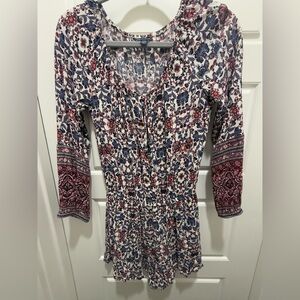 American Eagle. Boho, Peasant Style Romper. Size Small.